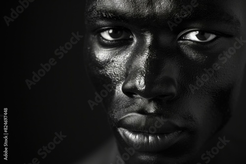 Cultured Black african man. Space african relax. Generate Ai © anatolir