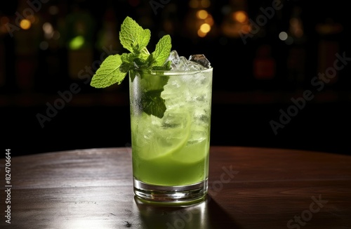 Cucumber Mint Cooler: Muddling cucumber and mint in a refreshing drink.