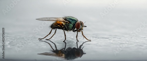  fly on a white background