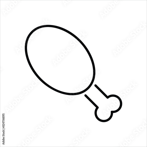 Chicken Leg vector icon