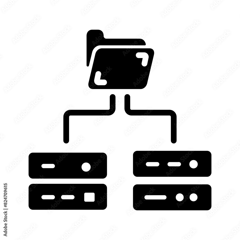 Get this glyph icon of data storage Get this glyph icon of data storage