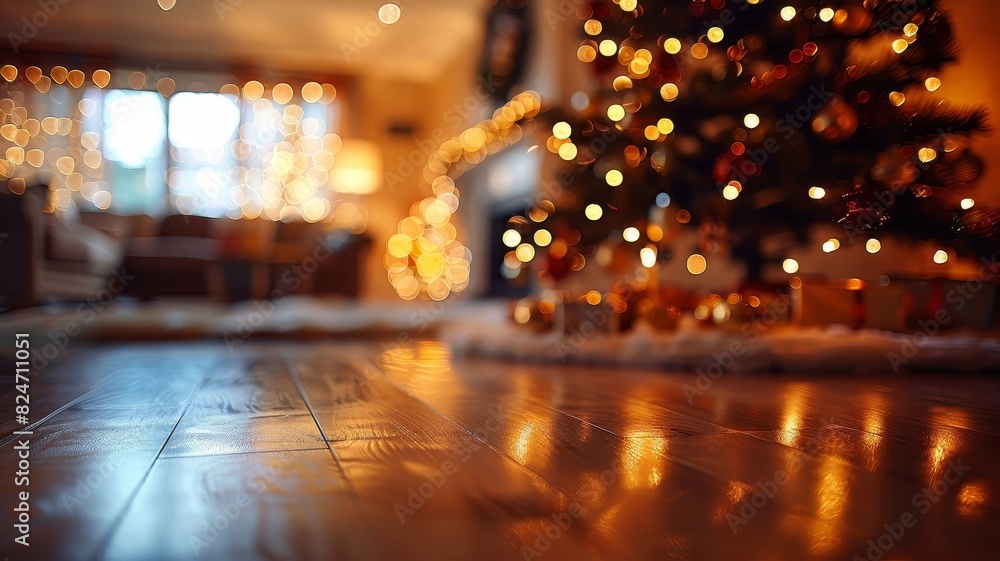 Blurry Christmas Tree in Living Room Blurry Christmas Tree in Living Room