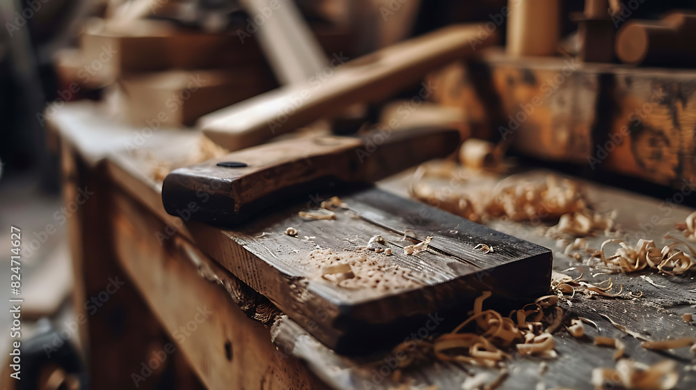 Carpenter's workshop Place of creativity woodworking for use Carpenter's workshop Place of creativity woodworking for use