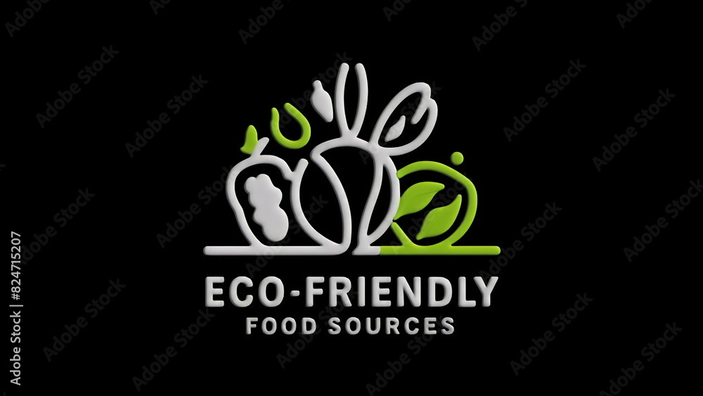 Fototapeta premium Sustainable Crops: Earth-Friendly Farming - logo
