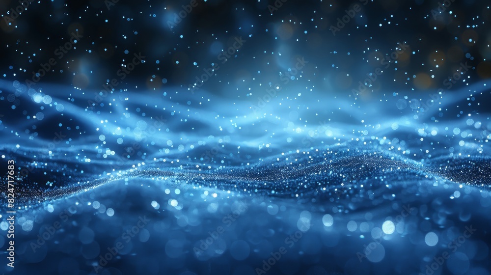 Blue particle lighting background, clean background, minimalism. Generative AI. Blue particle lighting background, clean background, minimalism. Generative AI.
