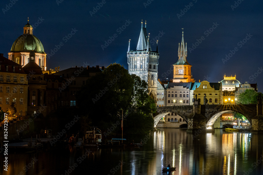 Charles Bridge, Prague, night