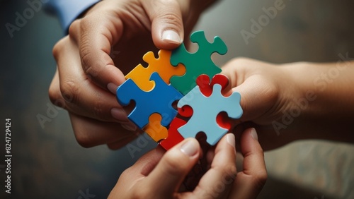 Hand Holding the puzzle