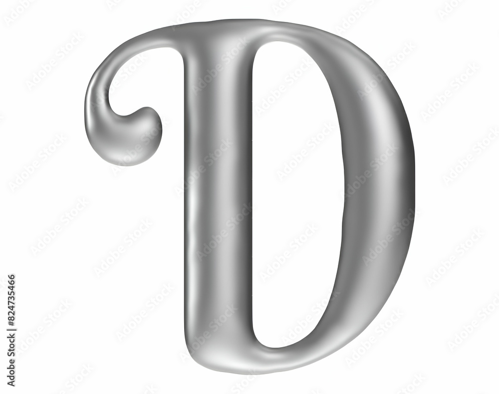 Letter D uppercase elegant bold text isolated Letter D uppercase elegant bold text isolated