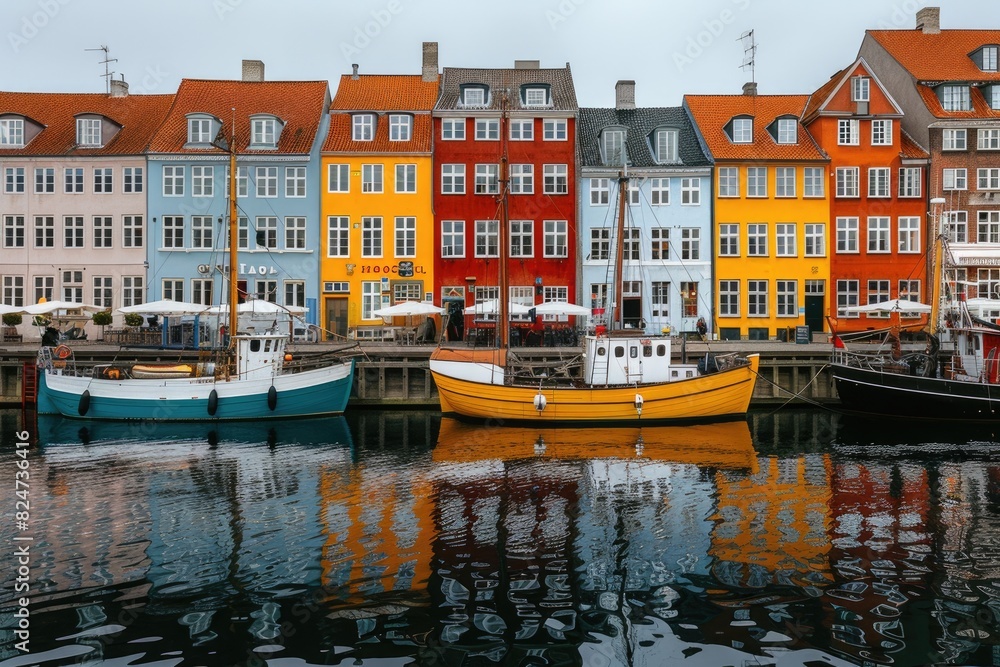 Obraz premium Colorful houses and seas in Italy