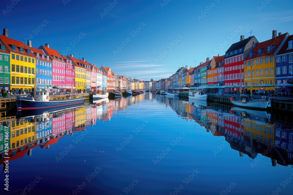 Fototapeta premium Colorful houses and seas in Italy