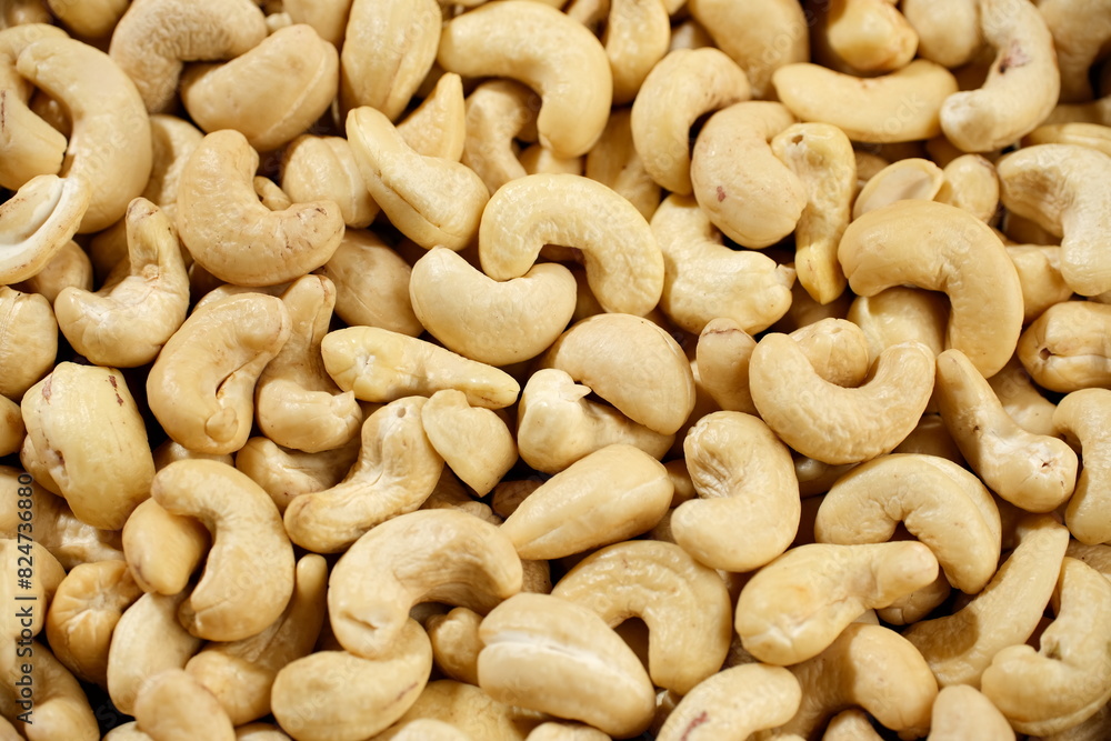 Cashew nuts in plate, top view. Healthy Food concept Cashew nuts in plate, top view. Healthy Food concept