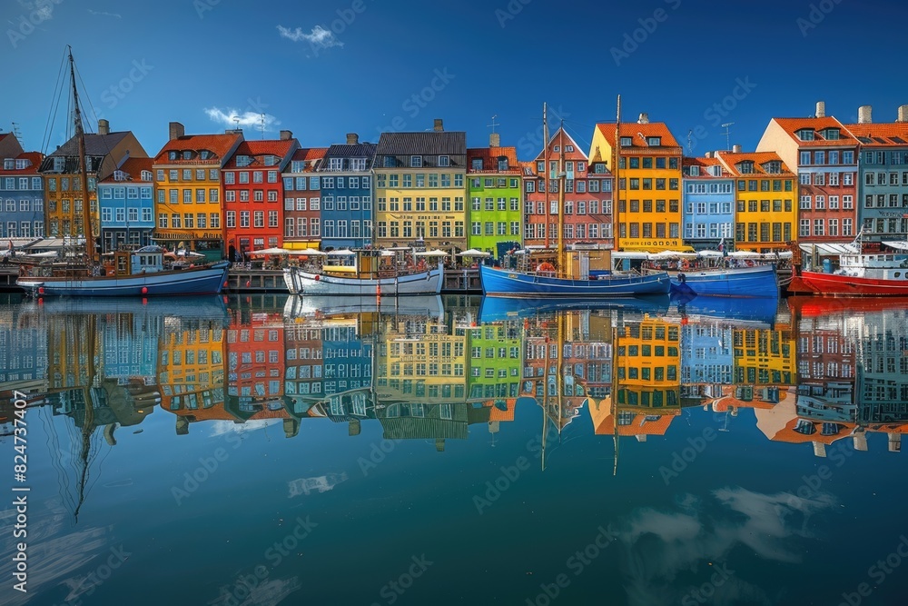 Obraz premium Colorful houses and seas in Italy