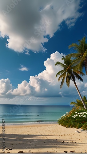 palm tree on the beach