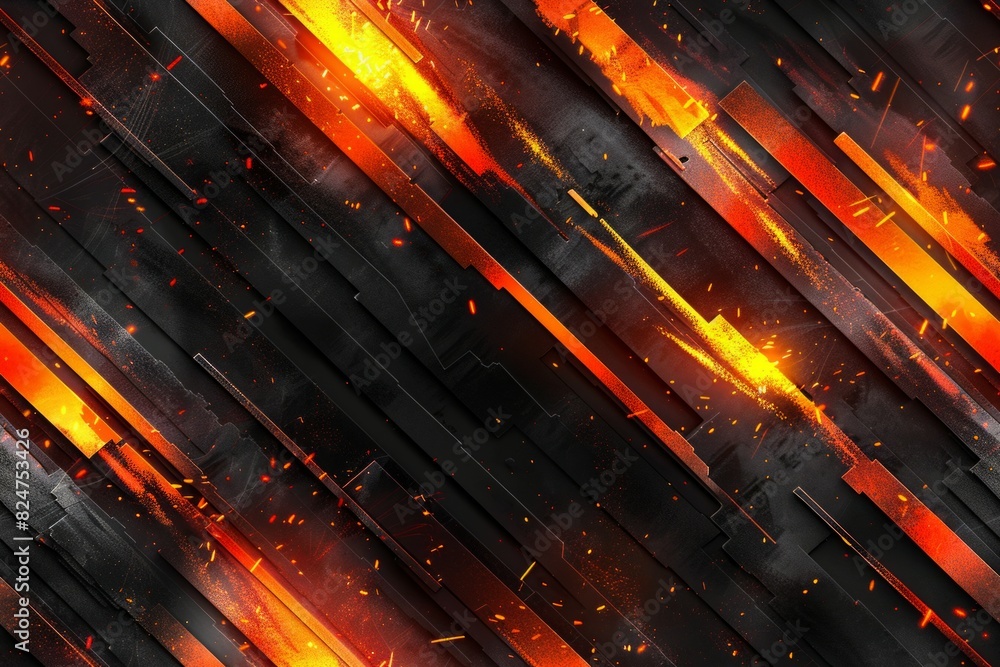abstract edgy action design yellow and black abstract edgy action design yellow and black