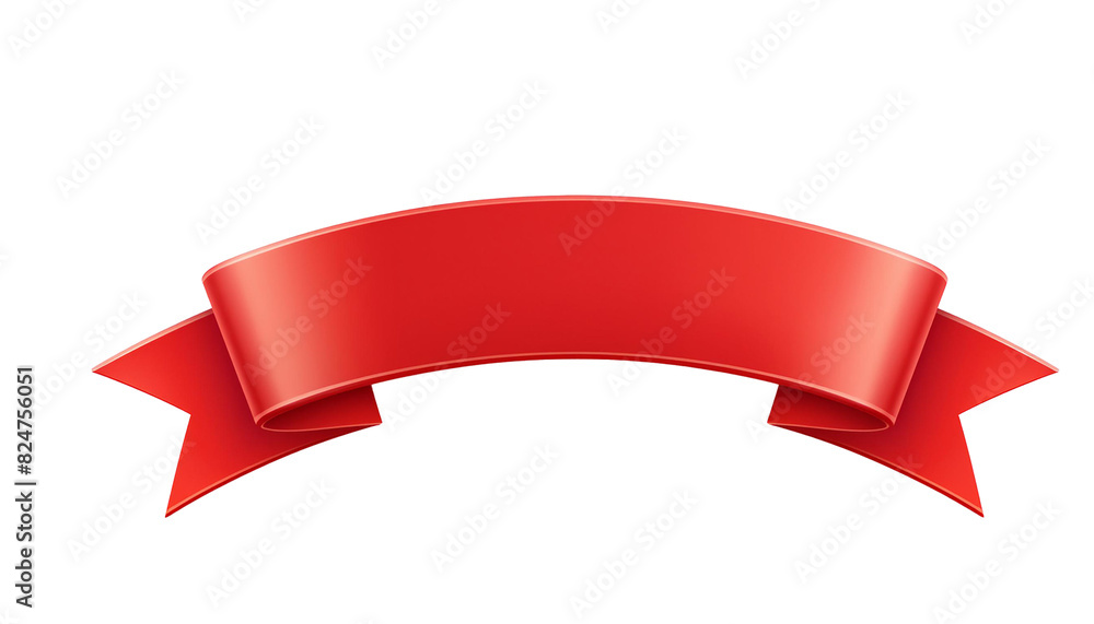 Red ribbon and bow realistic illustration Red ribbon and bow realistic illustration