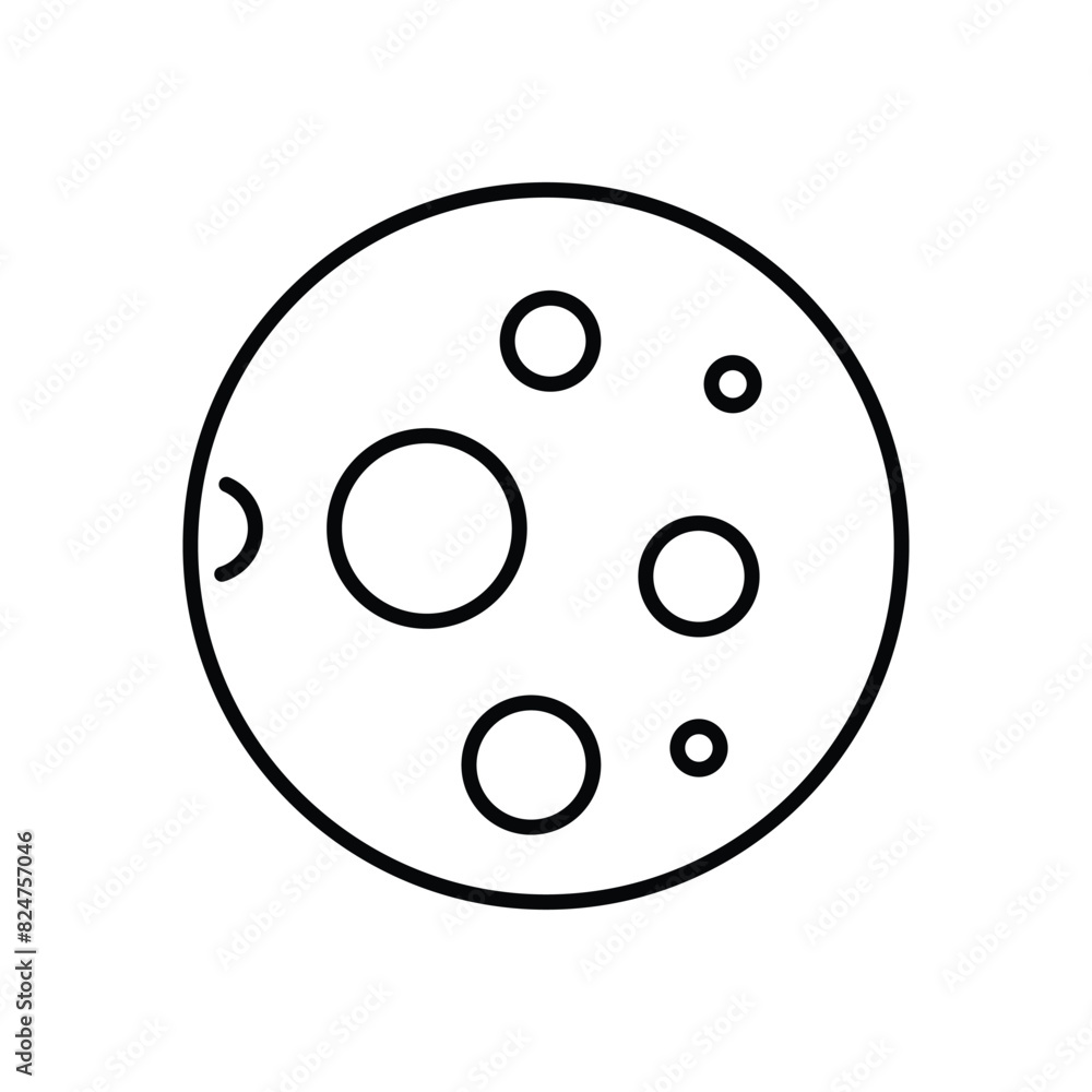 Moon vector icon Moon vector icon