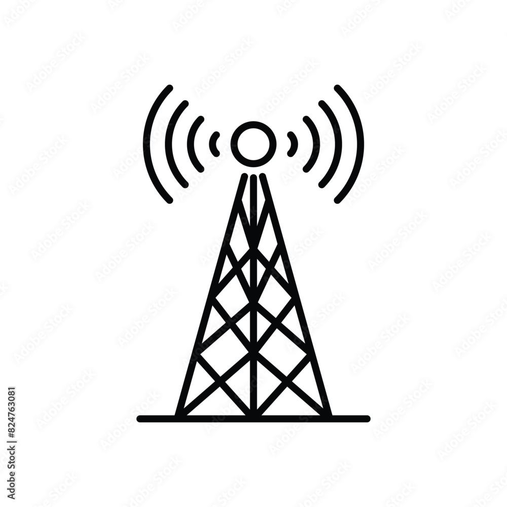 Radio Tower vector icon Radio Tower vector icon