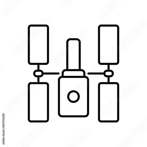 Hubble Space Telescope vector icon