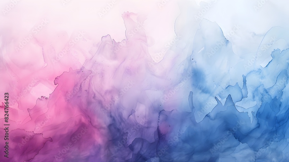 A hand-painted watercolor background in close-up, featuring soft colors transitioning into bright watercolor hues. The gentle wash and subtle gradient create a delicate and beautiful backdrop,