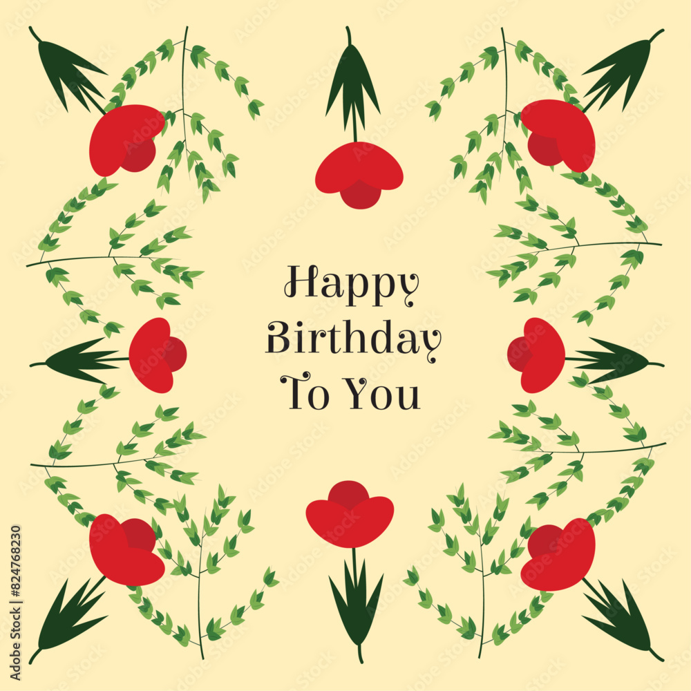 Card whith flowers Card whith flowers
