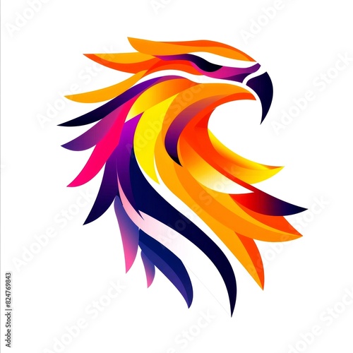 Free Download illustration art emblem of eagle and wing - GFXLoad