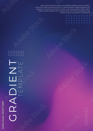 Vector gradient cover background template