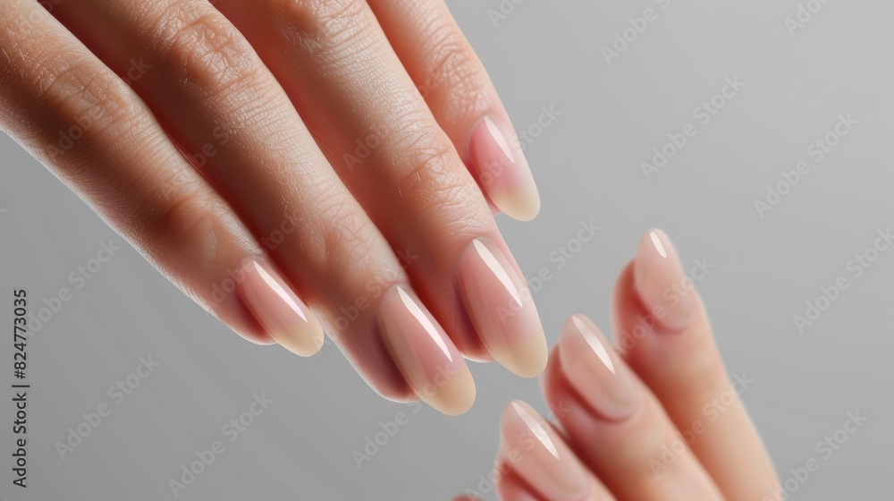 A transparent PNG mockup of a woman's finger nails A transparent PNG mockup of a woman's finger nails
