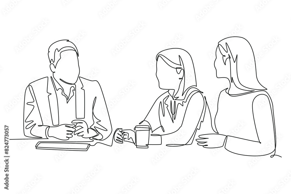 Client and customer concept. Single line draw design. Full length animation illustration. High quality 4k footage. Client and customer concept. Single line draw design. Full length animation illustration. High quality 4k footage.