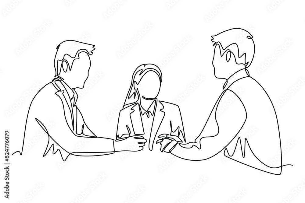 Client and customer concept. Single line draw design. Full length animation illustration. High quality 4k footage. Client and customer concept. Single line draw design. Full length animation illustration. High quality 4k footage.