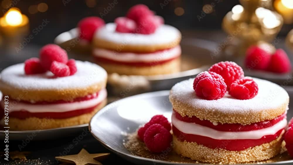 strawberry mouse cheese cake with cream on top strawberry mouse cheese cake with cream on top