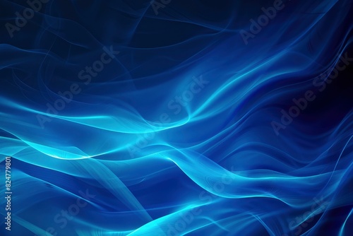 Abstract Blue Gradient Background  Dark Lights Backdrop  Digital Web Design  Colorful Effects Template For Digital Graphics - generative ai