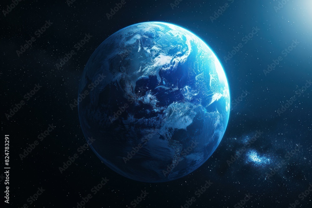 Obraz premium Stunning high-resolution image of earth against the backdrop of space
