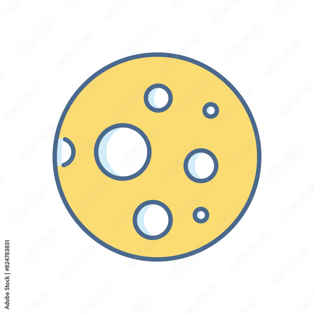 Fototapeta premium Moon vector icon