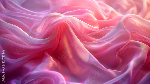 Silk background cloth pink texture sheet curtain