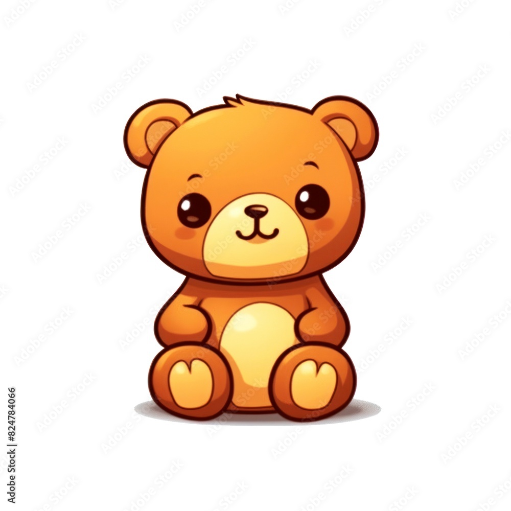 illustration art kawaii cartoon of bear illustration art kawaii cartoon of bear