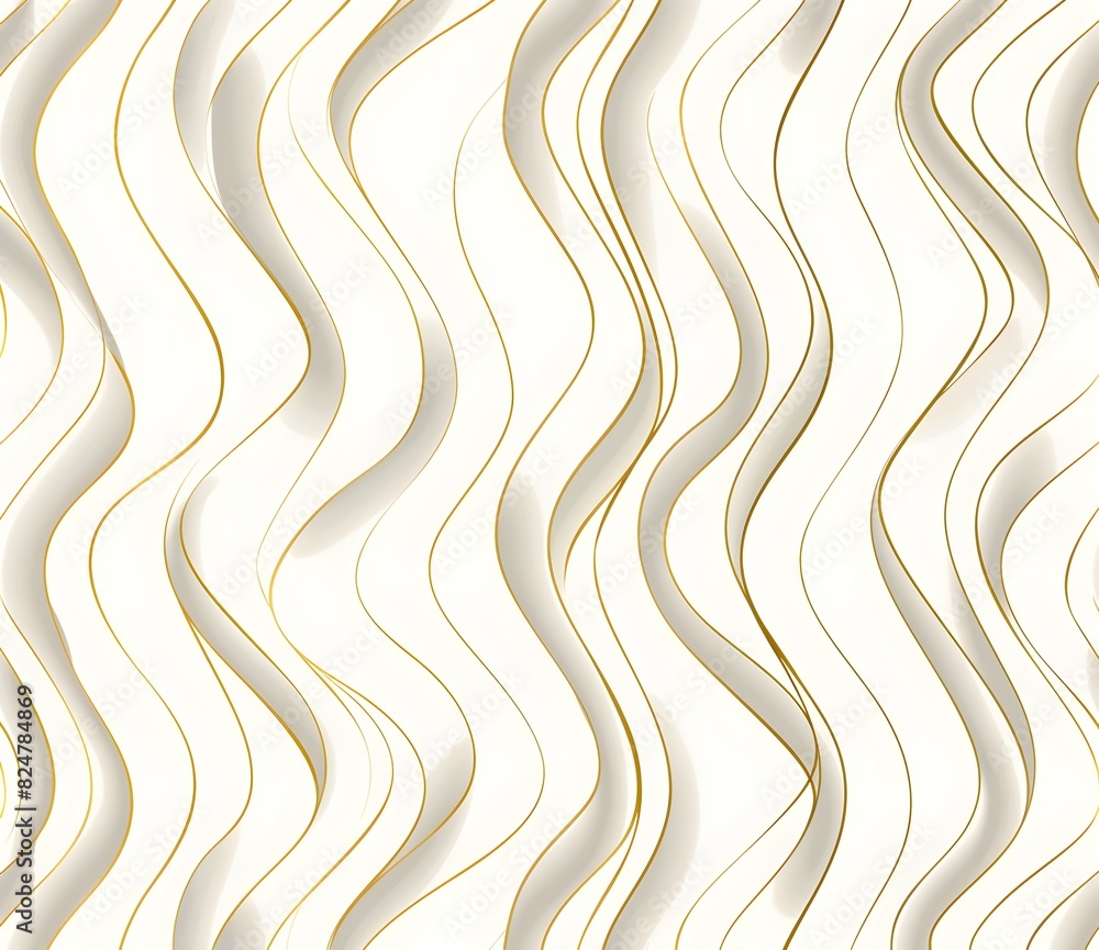 Vector seamless pattern with elegant simple lines, gold on white background, fine art print
Vector seamless pattern with elegant simple lines, gold on white background, fine art print