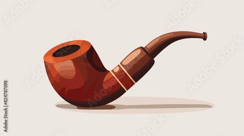 Vintage smoking pipe for tobacco. Retro male accessor photo