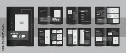 Interior portfolio template design or architecture portfolio design, architecture and interior brochure design portfolio layout
