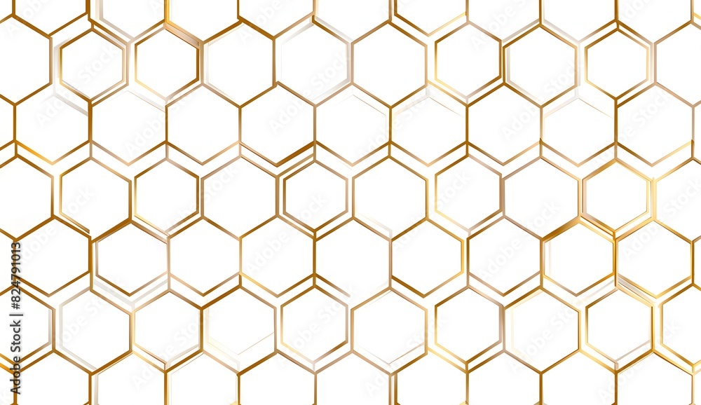Vector seamless pattern with gold lines and hexagons in a modern style
Vector seamless pattern with gold lines and hexagons in a modern style