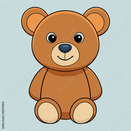Adorable Teddy Bear Cartoon Drawing, Cute Teddy Bear Graphic