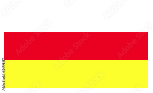 Flagge - North Ossetia