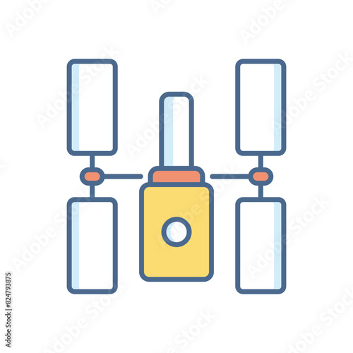 Hubble Space Telescope vector icon