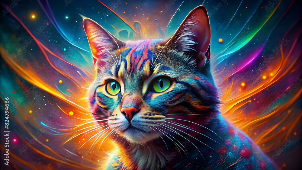 colorful of cat. colorful of cat.
