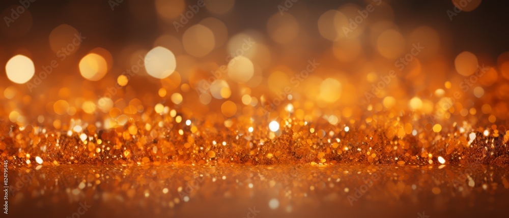 Orange glitter background with vibrant, twinkling lights, Orange glitter background with vibrant, twinkling lights,