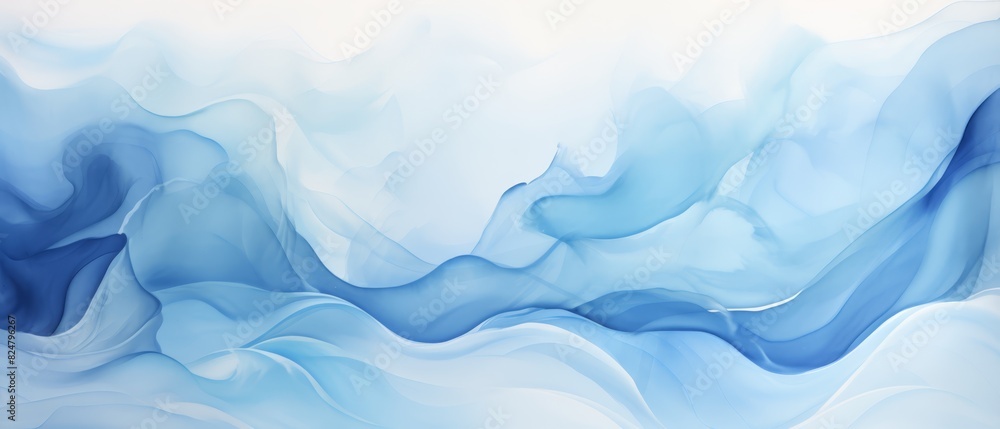 Soft silver and blue watercolor splash background, merging smoothly, Soft silver and blue watercolor splash background, merging smoothly,