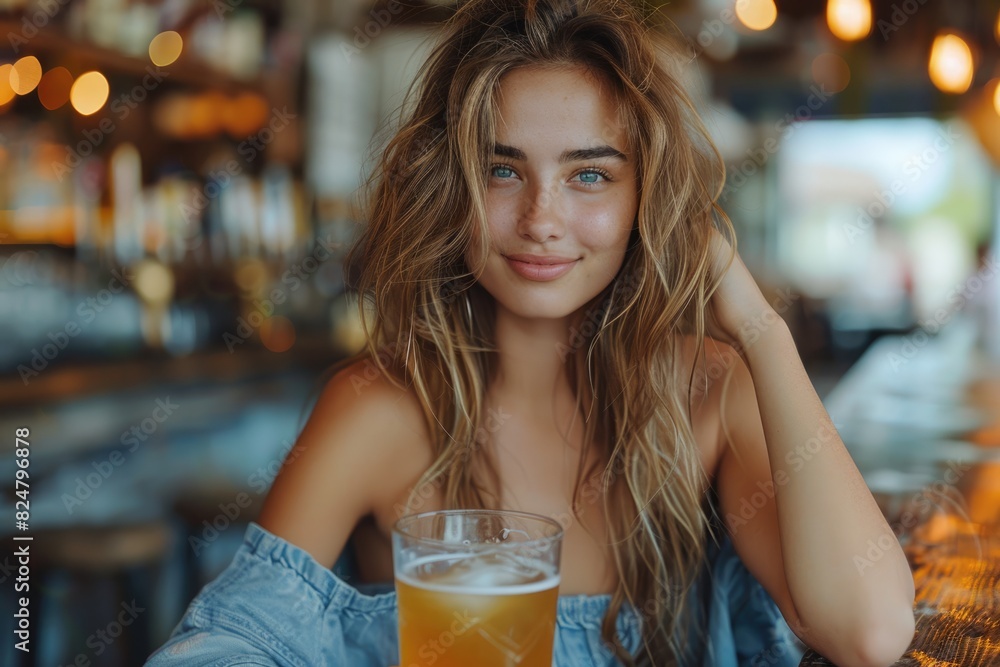 A young woman drinking coffee A young woman drinking coffee