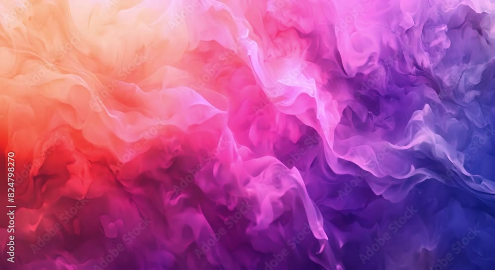 Pink purple blue orange smoke