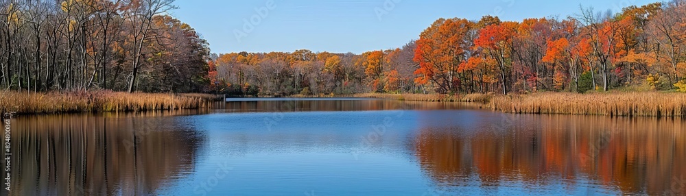 An expansive view showcasing the beauty of the season An expansive view showcasing the beauty of the season
