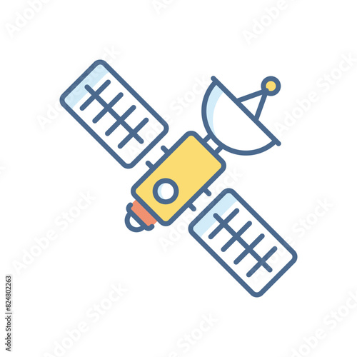 Weather Satellite vector icon