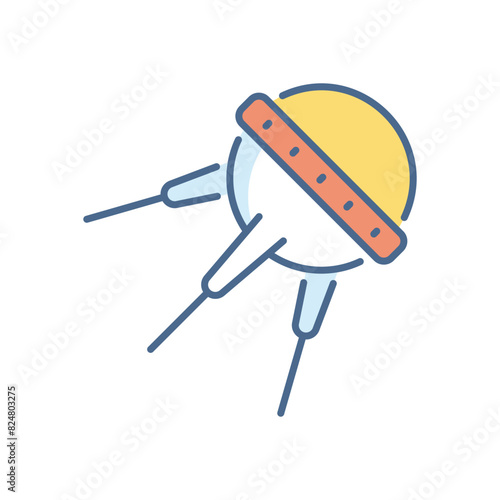 Sputnik vector icon